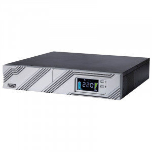 UPS PowerCom SRT-2000A LCD {Line-Interactive, 2000VA / 1800W, Rack/Tower, IEC, Serial+USB, SmartSlot, подкл. доп. батарей}