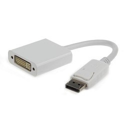 Gembird Переходник DisplayPort - DVI , 20M/19F, белый (A-DPM-DVIF-002-W )