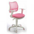 Бюрократ CH-W797/PK/TW-13A кресло (спинка сетка розовый сиденье розовый TW-13A колеса белый/розовый)