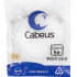 Cabeus PC-UTP-RJ45-Cat.5e-0.5m-WH-LSZH Патч-корд U/UTP, категория 5е, 2xRJ45/8p8c, неэкранированный, белый, LSZH, 0.5м