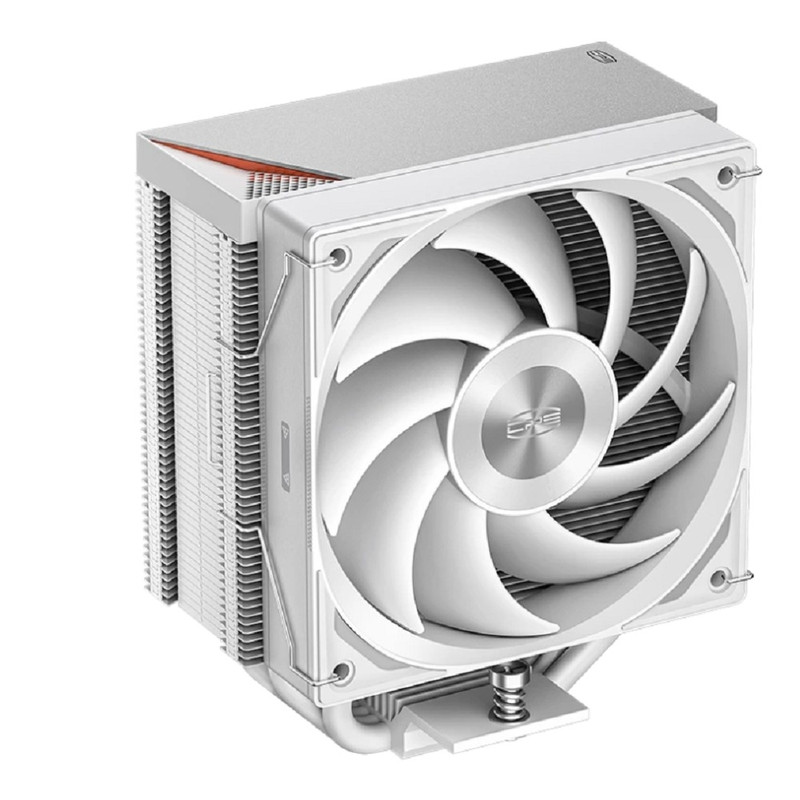 Кулер для процессора/ PCCooler RZ500 WH (250W, 4-pin PWM, 155mm, Al/Cu, 5x6mm, 1x120mm, 86.73CFM, 32dBA, 2200RPM, S: 1851/1700/1200/115X, AM5/AM4, white)