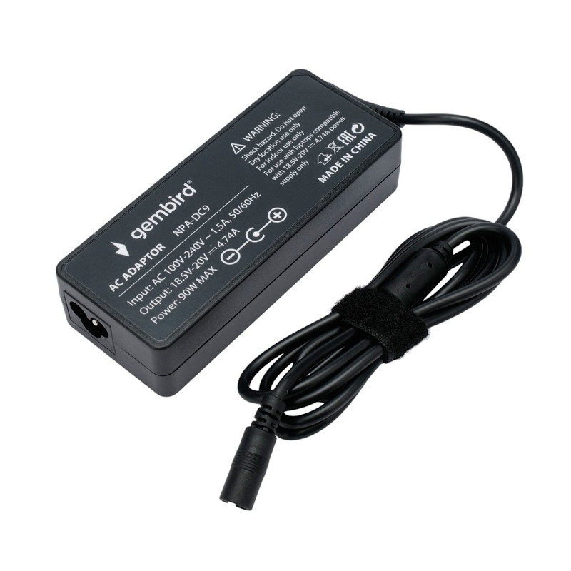 Gembird Блок питания универсальный автоматический Gembird для ноутбуков 18,5В-20В, 90Вт, 10 штекеров (NPA-DC9) Gembird Блок питания универсальный автоматический Gembird для ноутбуков 18,5В-20В, 90Вт, 10 штекеров (NPA-DC9)