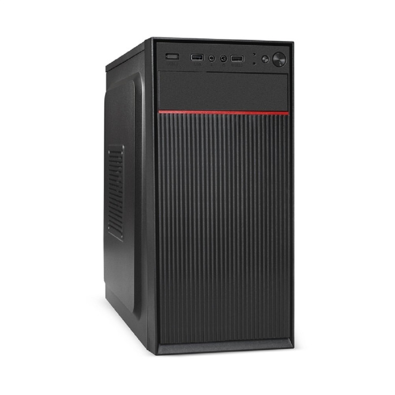 Exegate EX299200RUS Корпус Minitower ExeGate BAA-113-UNS450 (mATX, БП UNS450 с вент. 12см, 2*USB, аудио, черный)