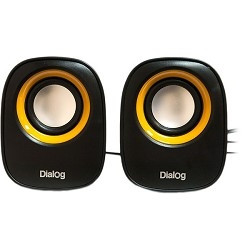 Dialog Colibri AC-06UP BLACK - акустические колонки 2.0, 6W RMS, черные, питание от USB