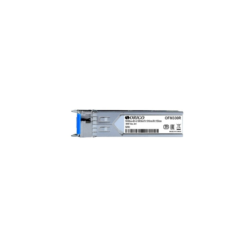 ORIGO OFM330R/3KM/A1A WDM SFP-трансивер, 1000Base-BX-U (Simplex SC), TX: 1310нм, RX: 1550нм, одномод, до 3км