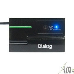 Веб-камера Dialog WC-50 (U) BLACK-GREEN - 350K, встр. микрофон, USB 2.0, черно-зеленая