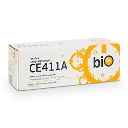 Bion CE411A Картридж для HP CLJ Pro 300 Color M351 /Pro 400 Color M451 Cyan, 2 600 стр.   [Бион]