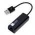 5bites Кабель-адаптер 5bites UA2-45-02BK USB2.0 -> RJ45 10/100 Мбит/с, 10см