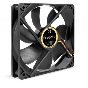 Exegate EX295244RUS Вентилятор 12В DC ExeGate EX12025B3PM (120x120x25 мм,2-Ball (двойной шарикоподшипник), 3pin+Molex, 1550RPM, 25dBA)