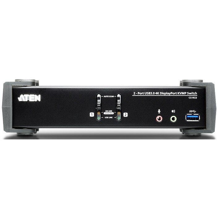 KVM-переключатель USB DP 2PORT W/CAB CS1922-AT-G ATEN