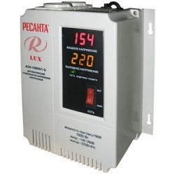 Ресанта АСН-1 000 Н/1-Ц 63/6/14 Стабилизатор Lux {220В±8%, Габариты 206х133х230, Вес 4кг} 4606059015505