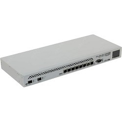 MikroTik CCR1036-8G-2S+EM Cloud Core Router CCR1036-8G-2S+EM with Tilera Tile-Gx36 CPU (36-cores, 1.2Ghz per core), 16GB RAM, 2xSFP+ cage, 8xGbit LAN, RouterOS L6, 1U rackmount case, PSU, LCD panel