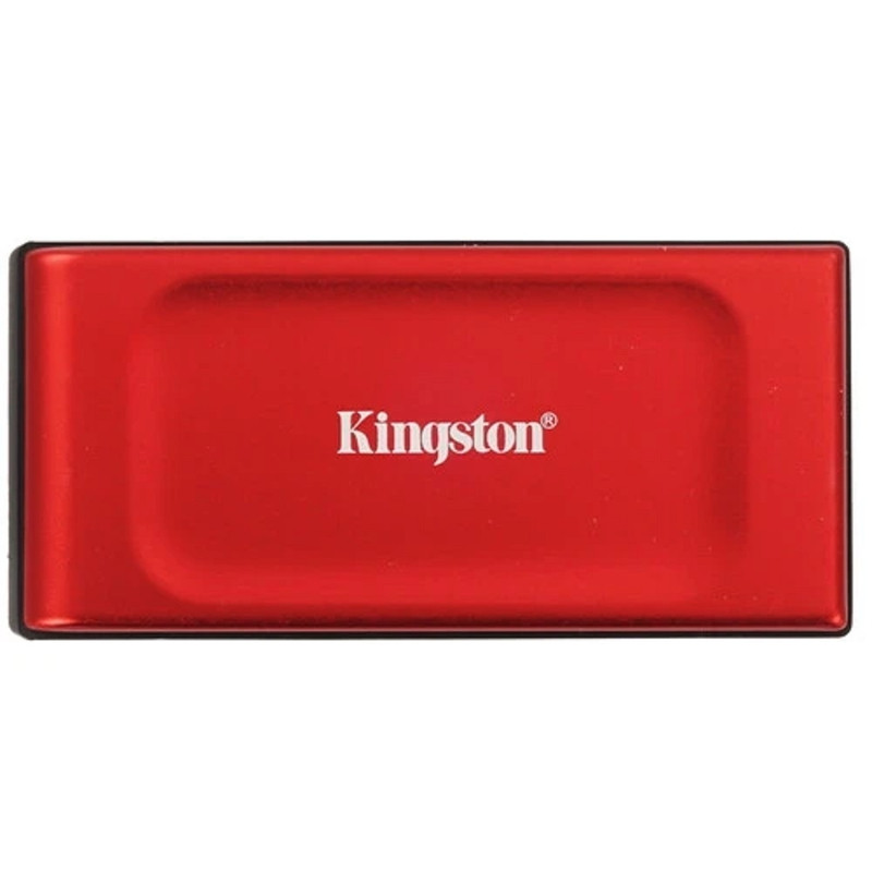 Твердотельный накопитель/ Kingston External SSD XS1000, 2000GB, Type-C/A, USB 3.2 Gen 2, R/W 1050/1000MB/s, 70x33x14mm, 29g., Red (5 лет)