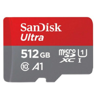 Micro SecureDigital 512GB SanDisk Ultra Class 10, UHS-I, R 150 МБ/с, <SDSQUAC-512G-GN6MN> адаптер на SD Micro SecureDigital 512GB SanDisk Ultra Class 10, UHS-I, R 150 МБ/с, <SDSQUAC-512G-GN6MN> адаптер на SD