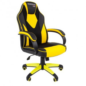 Офисное кресло Chairman   game 17 экопремиум черный/желтый  (7028515)