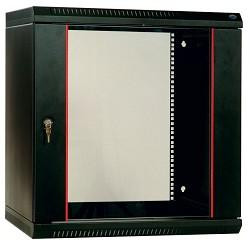 ЦМО! Шкаф телеком. настенный разборный 15U (600х350) дверь стекло,цвет черный (ШРН-Э-15.350-9005) (1коробка)