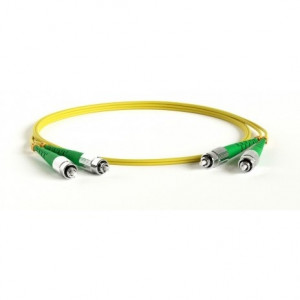 Hyperline FC-D2-9-FC/AR-FC/AR-H-5M-LSZH-YL Патч-корд волоконно-оптический (шнур) SM 9/125 (OS2), FC/APC-FC/APC, 2.0 мм, duplex, LSZH, 5 м