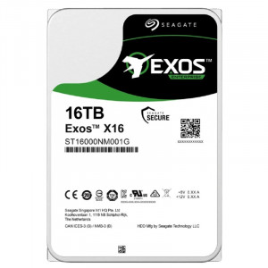 16TB Seagate Exos X16 (ST16000NM001G-FR) {SATA 6Gb/s, 7200 rpm, 256mb buffer, 3.5"} RECERTIFIED