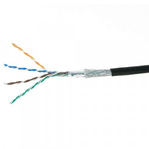 Cablexpert Кабель SFTP5e, 4 пары, 0.51 мм, медь, однож., экран, оплётка, 305 м, outdoor, Fluke Test [SPC-5051E-SO-OUT]