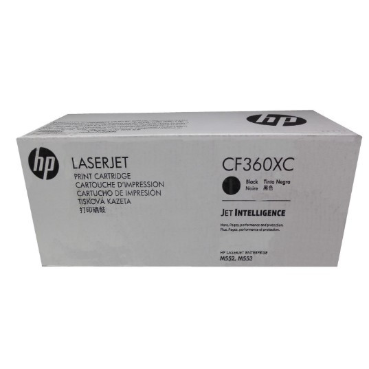 Картридж лазерный HP 508X CF360XC черный (12500стр.) для HP CLJ M552/M553