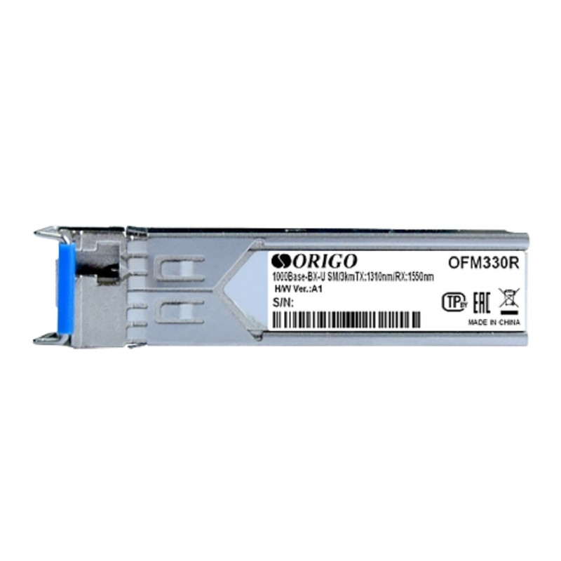 ORIGO OFM330R/10KM/A1A WDM SFP-трансивер, 1000Base-BX-U (Simplex LC), TX: 1310нм, RX: 1550нм, одномод, до 10км