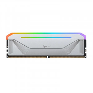 Оперативная память Apacer  DDR5  16GB  5200MHz DIMM NOX RGB White Gaming Memory (PC5-41600) CL40 1.25V (Retail) 2048*8  Heat Sink (Retail) 3 years (AH5U16G52C522NWAA-1)