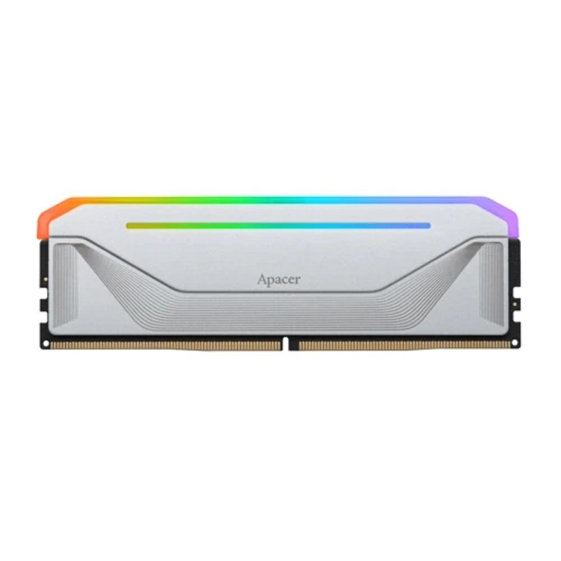 Оперативная память Apacer  DDR5  16GB  5200MHz DIMM NOX RGB White Gaming Memory (PC5-41600) CL40 1.25V (Retail) 2048*8  Heat Sink (Retail) 3 years (AH5U16G52C522NWAA-1)