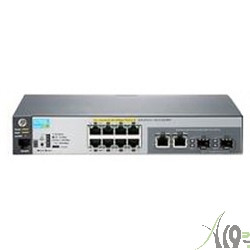 HP J9780A HP 2530-8-PoE+ Switch (Managed, L2, 8*10/100 + 2*10/100/1000 or SFP, PoE+ 67W, Fanless design, Rackmount 19”)