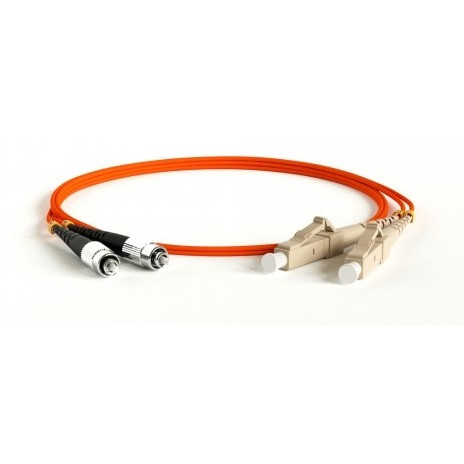 Hyperline FC-D2-50-FC/­PR-LC/­PR-H-3M-LSZH-OR Патч-корд волоконно-оптический (шнур) MM 50/­125, FC-LC, 2.0 мм, duplex, LSZH, 3 м