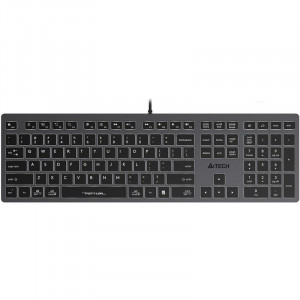 Клавиатура A4Tech Fstyler FX60H серый USB slim LED (FX60H GREY/WHITE)