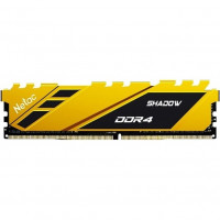 Память DIMM DDR4 8Gb PC28800 3600Mhz Netac Shadow Yellow с радиатором (NTSDD4P36SP-08Y C18)