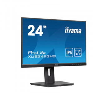 LCD IIYAMA 23.8" XUB2493HS-B6 {IPS 1920x1080 100Hz 4ms 178/178 250cd 1300:1 8bit(6bit+FRC) HDMI1.4 DisplayPort1.2 2x2W HAS Pivot VESA}