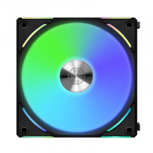 Lian Li G99.12ALV21B.R0 Вентилятор UNI FAN AL120 V2 Black /UF-AL120V2-1B/ 120х120х28мм (PWM, ARGB, 250-2000 об/мин, 28.7dBa) 