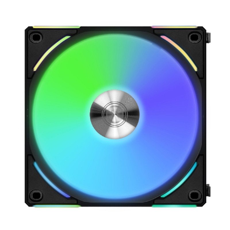 Lian Li G99.12ALV21B.R0 Вентилятор UNI FAN AL120 V2 Black /UF-AL120V2-1B/ 120х120х28мм (PWM, ARGB, 250-2000 об/мин, 28.7dBa) 