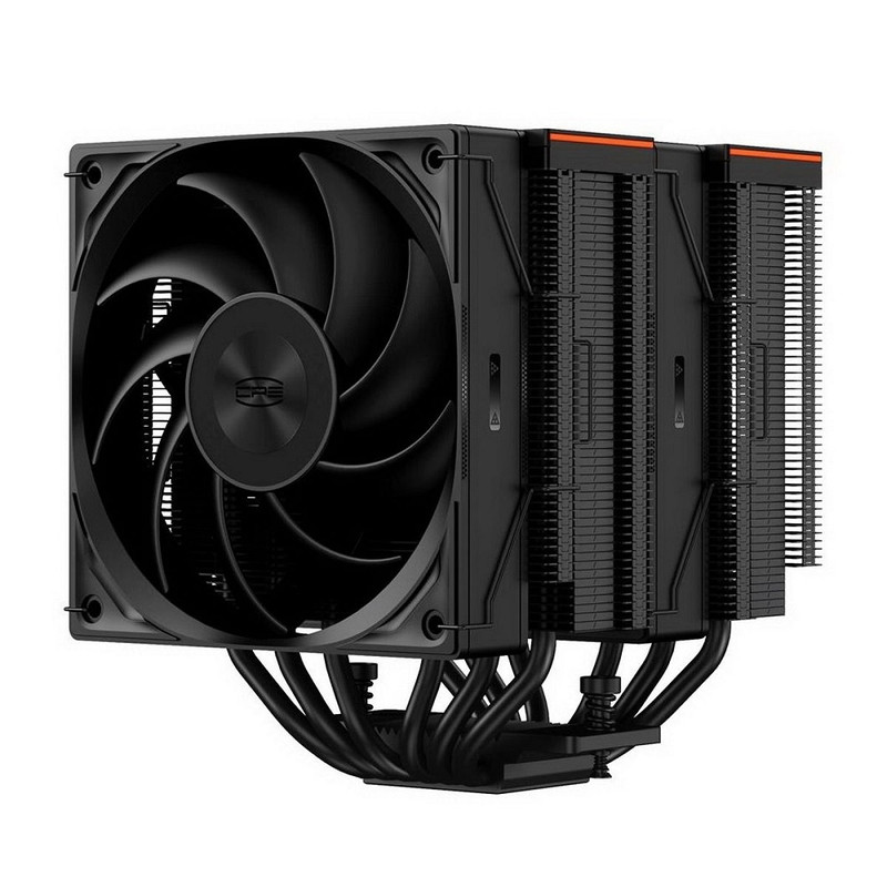 Кулер для процессора/ PCCooler RZ620 BK (260W, 4-pin PWM, 157.5mm, Al/Cu, 6x6mm, 1x120mm, 86.73CFM, 32dBA, 2200RPM, S: 1851/1700/1200/115X, AM5/AM4, black)