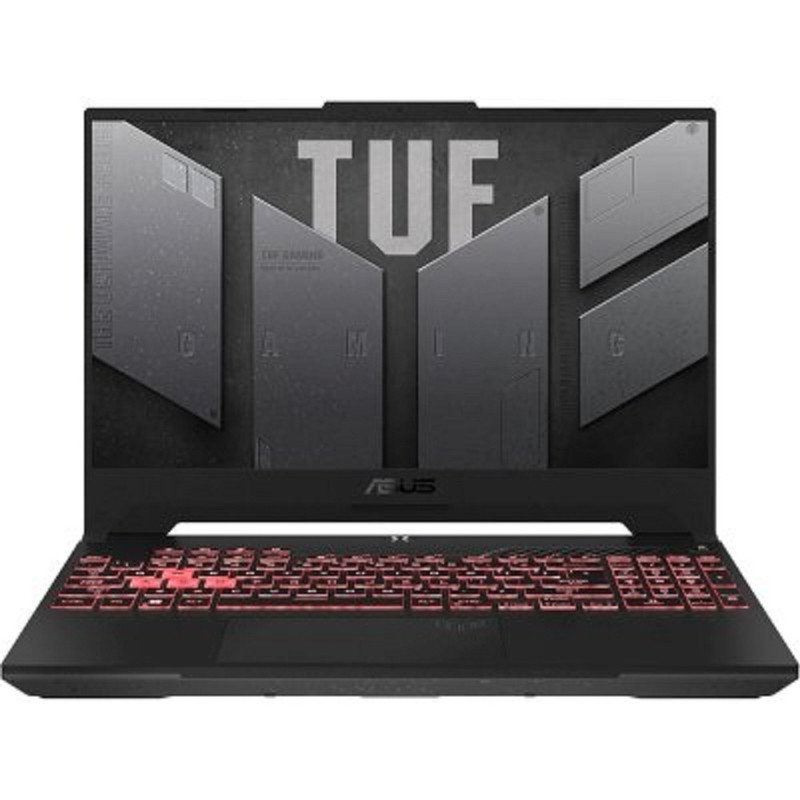 ASUS TUF Gaming A17 FA707NV-HX064 [90NR0E35-M003R0] Mecha Gray 17.3" {FHD Ryzen 5 7535HS/16384Mb/1024PCISSDGb/RTX4060(8192Mb)/DOS}