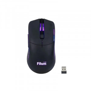 Мышь Wireless Filum FL-GMW05-BK-L оптическая USB/BT 6 кл., DPI: 10000, аккумулятор 600 mAh черная, Windows XP/Vista/7/8/10, MacOS