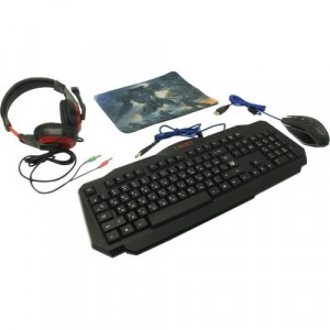 Defender Target MKP-350 [52350] {мышь+клавиатура+гарнитура+ков.}