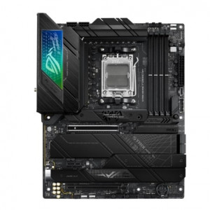 ASUS ROG STRIX X670E-F GAMING WIFI (Socket AM5, ATX, 4xDDR5(128GB), DP/HDMI, 1xPCIe 5.0x16/1xPCIe 4.0x16/1xPCIe 3.0, 1xLAN (2.5GbE), Wi-Fi, BT, 4xSATA 6Gb/s, 4xM.2, 3xType-C, 7xUSB 3.2, 2xUSB 2.0)