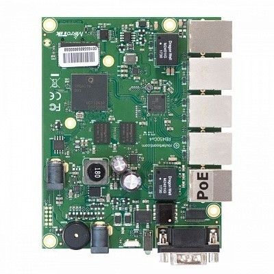 MikroTik RB450Gx4 Плата для роутеров, 716 МГц (4 ядра), 5х 1G RJ45, microSD, RS232