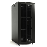 Hyperline TTB-4282-DD-RAL9004 Шкаф напольный 19-дюймовый, 42U, 2055x 800х 1200 мм (ВхШхГ), передняя и задняя распашные перфорированные двери (75%), ручка с замком, крыша нового типа, цвет черный Hyperline TTB-4282-DD-RAL9004 Шкаф напольный 19-дюймовый, 42U, 2055x 800х 1200 мм (ВхШхГ), передняя и задняя распашные перфорированные двери (75%), ручка с замком, крыша нового типа, цвет черный