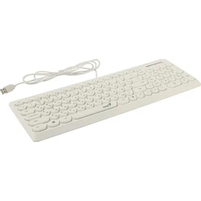 Клавиатура проводная Genius SlimStar Q200 white USB (31310020412)