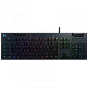 920-008991 Logitech Клавиатура G815 carbon GL Tactile игровая механическая черный USB Multimedia LED