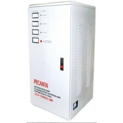 Ресанта АСН-15 000/3(-ЭМ) 63/4/5 Стабилизатор  трехфазный {380В±2%, Габ. 360х360х840, Вес 61 кг}