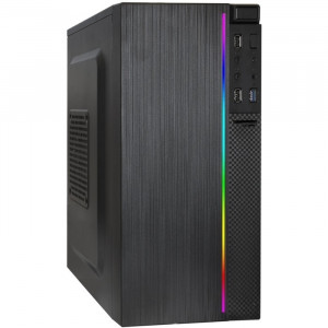 Exegate EX287886RUS Корпус Minitower ExeGate mEVO-9302-RGB-700W-12 (mATX,700NPX 12см,2USB+USB3.0, HD аудио,черн/RGB)