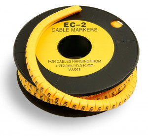 Cabeus EC-2-5 Маркер для кабеля д.7.4мм, цифра 5