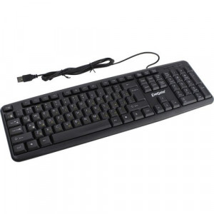 Exegate EX279938RUS Клавиатура Exegate LY-331L2, <USB, шнур 2,2м, черная,  104кл, Enter большой>, Color box