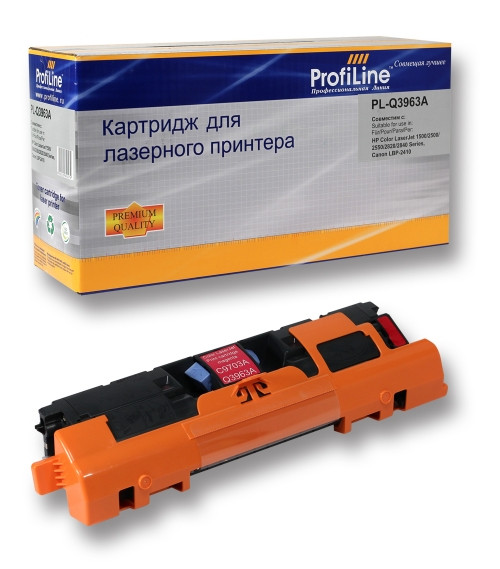 Q3963A / C9703A / C3973 / EP-87 для принтеров HP color LJ 1500/2500/2550/2820/2840; Canon LBP 5200 Magenta ProfiLine [Картридж] 4000 копий