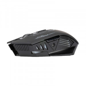 Мышь Wireless Filum FL-GMW15-BK-L оптическая USB/BT, 6 кл., DPI: 4800/3200/1600/1200/800, аккумулятор 600 mAh, черная, Windows XP/Vista/7/8/10, MacOS	