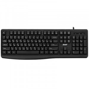 Клавиатура Acer OKW301,  USB, черный [zl.kbdcc.01a]